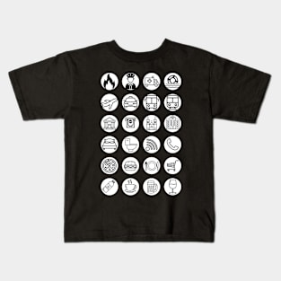 Traveler's Shirt (black and white version) Kids T-Shirt